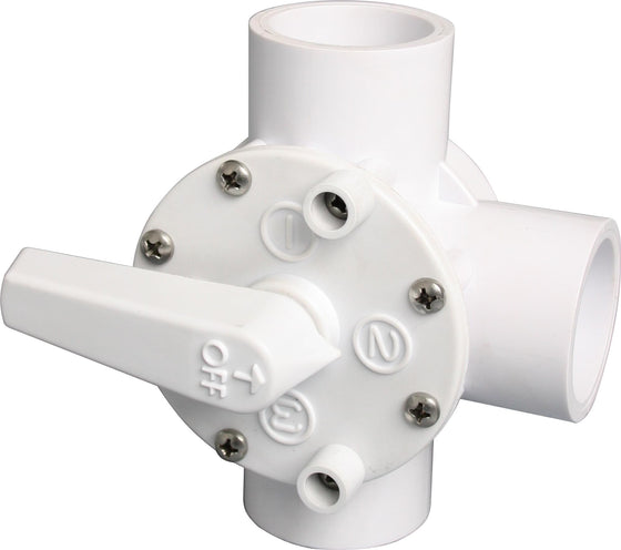 1.5 Inch 3-Way Valve - Slip x Slip x Slip