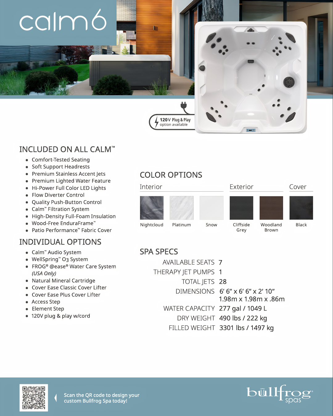 BULLFROG SPAS CALM6