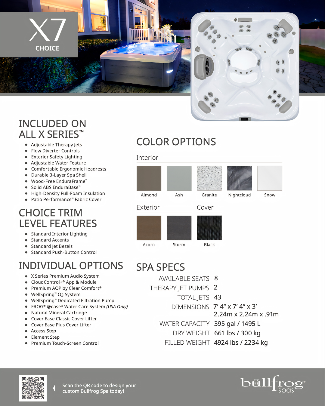 BULLFROG SPAS X7 CHOICE