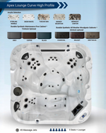 COAST SPAS CLASSIC APEX LOUNGE CURVE HIGH PROFILE