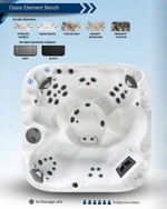 COAST SPAS OASIS ELEMENT BENCH LOW PROFILE 34