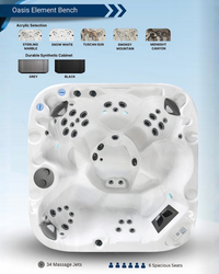 COAST SPAS OASIS ELEMENT BENCH LOW PROFILE 34