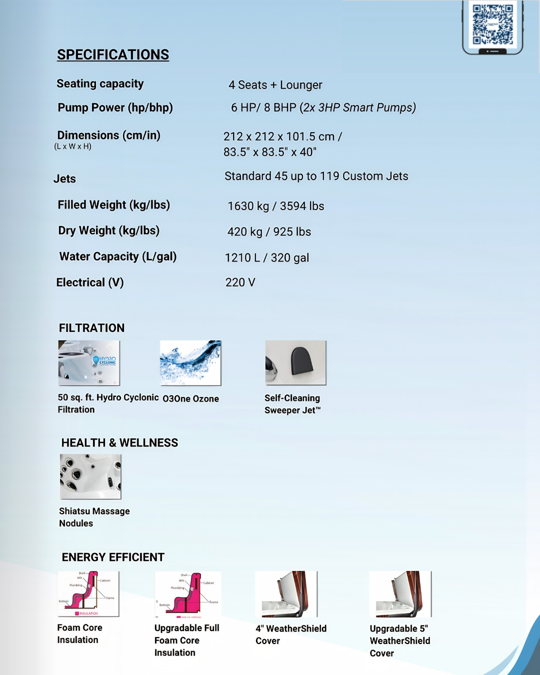 COAST SPAS CLASSIC ELEMENT LOUNGE HIGH PROFILE