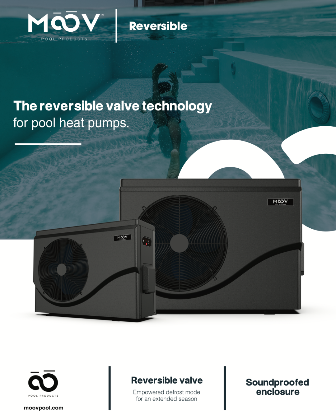 MOOV REVERSIBLE ON/OFF HEAT PUMP 55K BTU