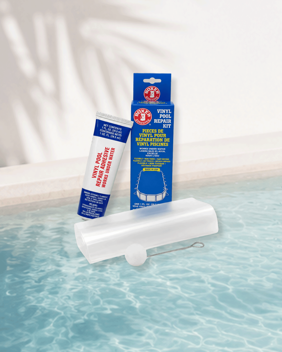 BOXER ADHESIVES 2 OZ UNDER WATER VINYL POOL REPAIR KIT