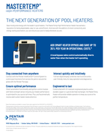 PENTAIR MASTERTEMP HIGH PERFORMANCE 250K BTU POOL & SPA HEATER