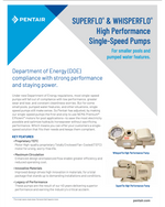 PENTAIR SUPERFLO HIGH PERFORMANCE PUMP 1.1 HP TEFC