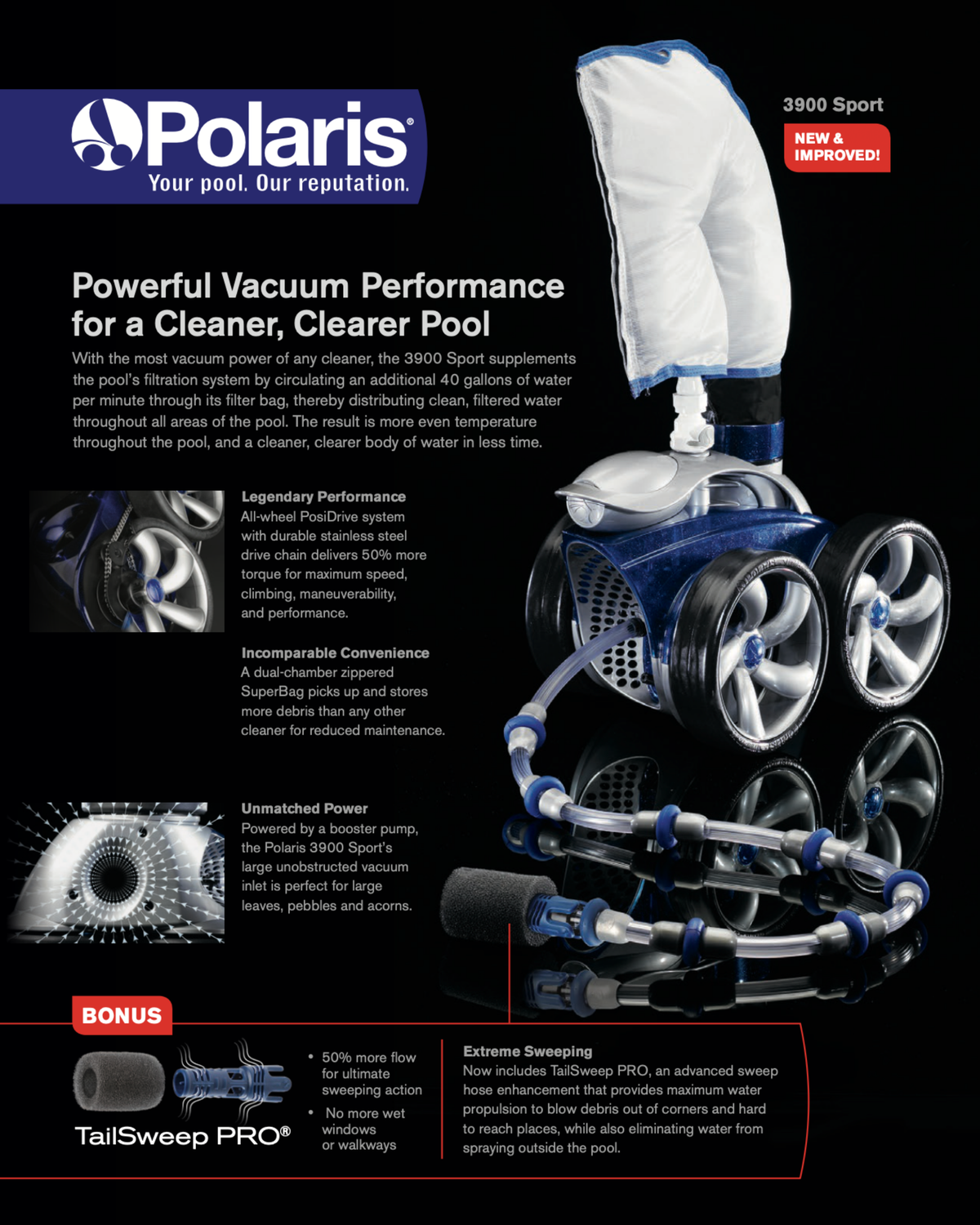 POLARIS VAC-SWEEP 280 W/OUT PUMP