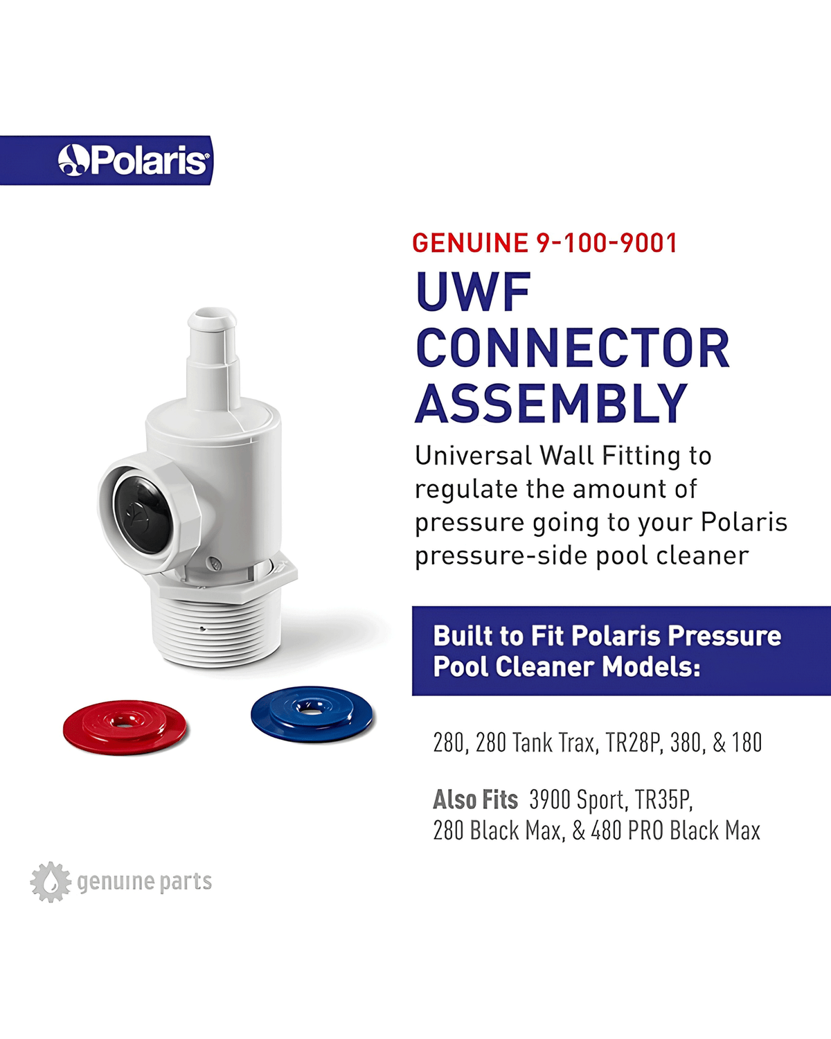 POLARIS UNIVERSAL WALL FITTING CONNECTOR ASSEMBLY