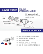 POLARIS UNIVERSAL WALL FITTING CONNECTOR ASSEMBLY