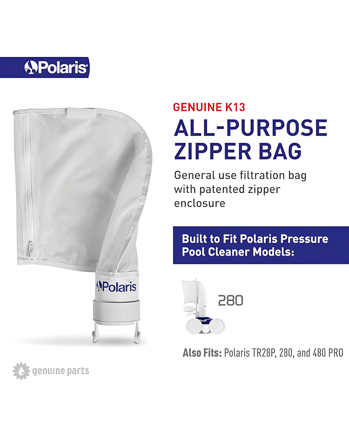 POLARIS ALL-PURPOSE ZIPPER REPLACEMENT DEBRIS BAG