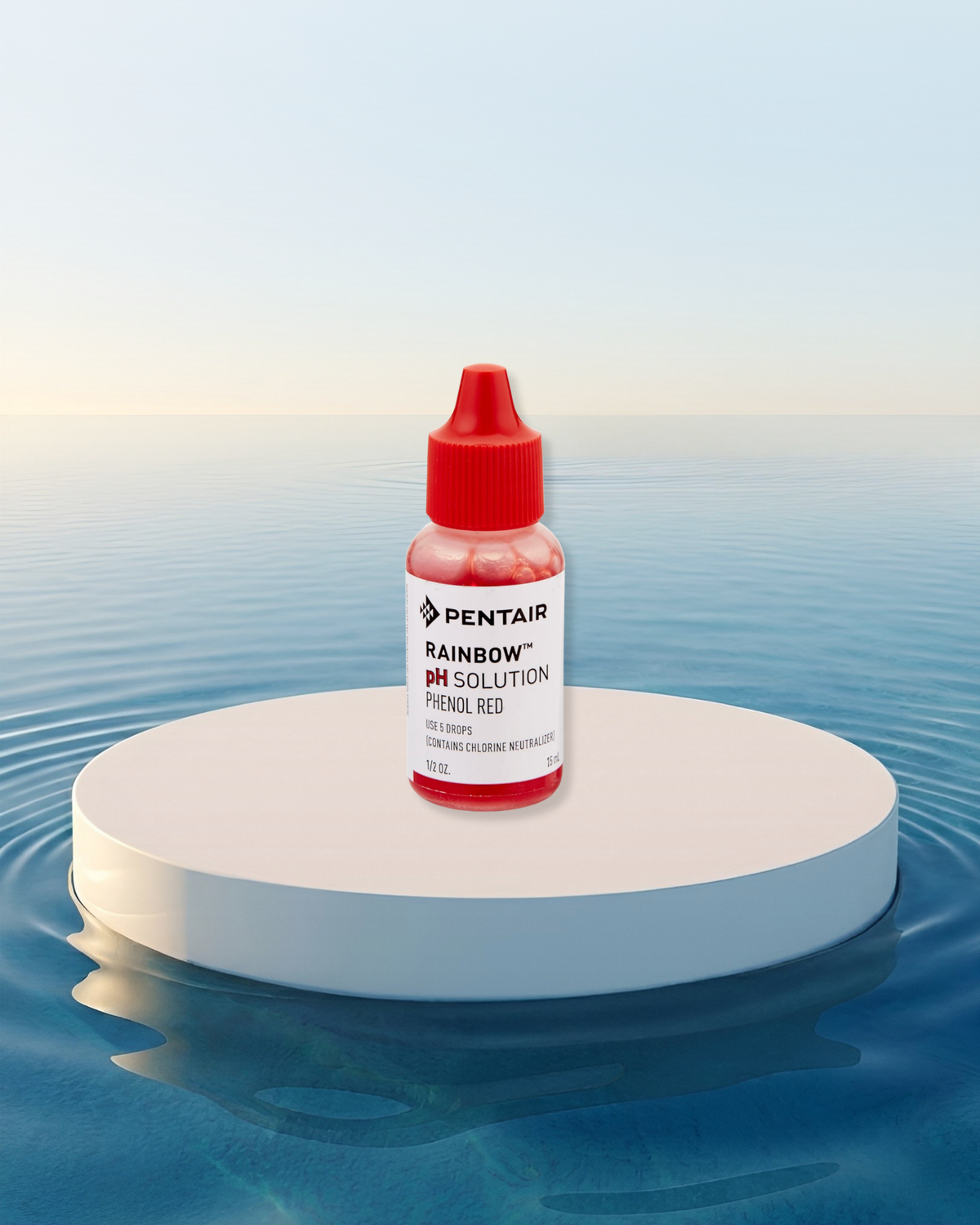 PENTAIR 1 OZ pH SOLUTION PHENOL RED WITH CHLORINE NEUTRALIZER