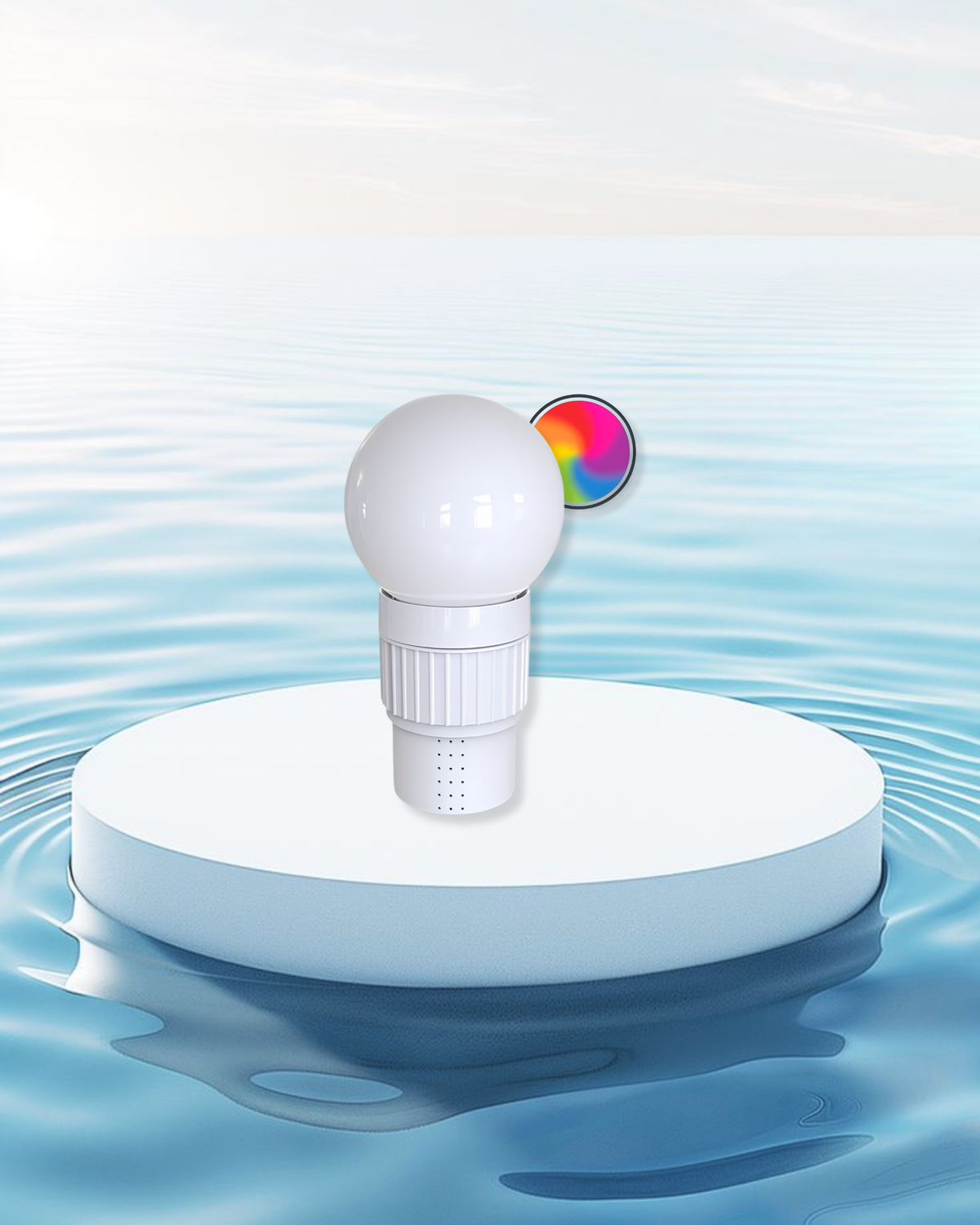 SWIMLINE SOLAR LED (MULTI-COLOR) FLOATING CHEMICAL DISPENSER
