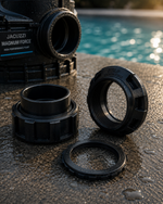 CARVIN JACUZZI MAGNUM FORCE PUMP UNION SET 2" SLIP - BLACK