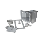 12 inch Wide Mouth Above Ground Skimmer and Return Jet Kit (Grey)