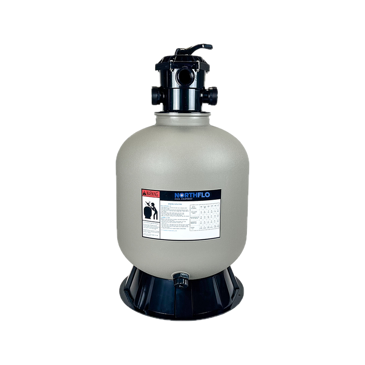 NorthFlo 24 Inch Sand Filter with 6 Way Valve