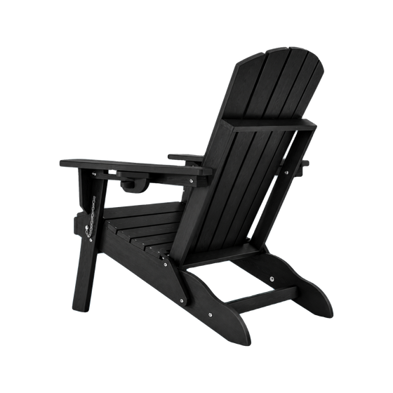 OWOW FOLDING ADIRONDACK CHAIR - BLACK