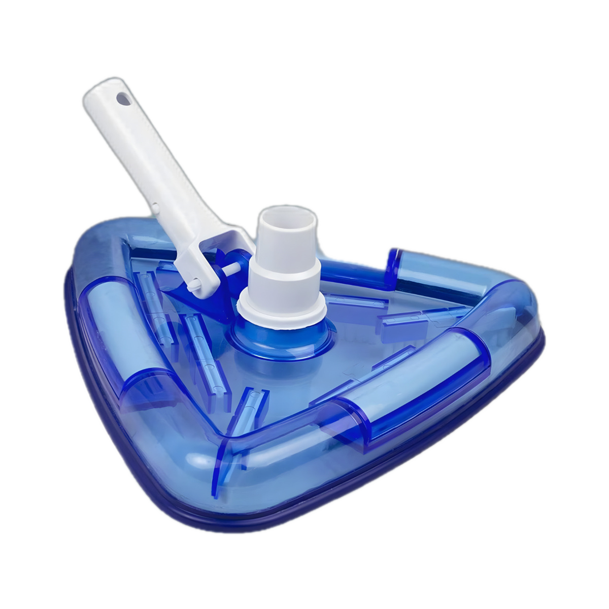 POOLSTYLE DELUXE SERIES CLEAR TRIANGULAR WEIGHTED VL VAC HEAD WITH SWIVEL