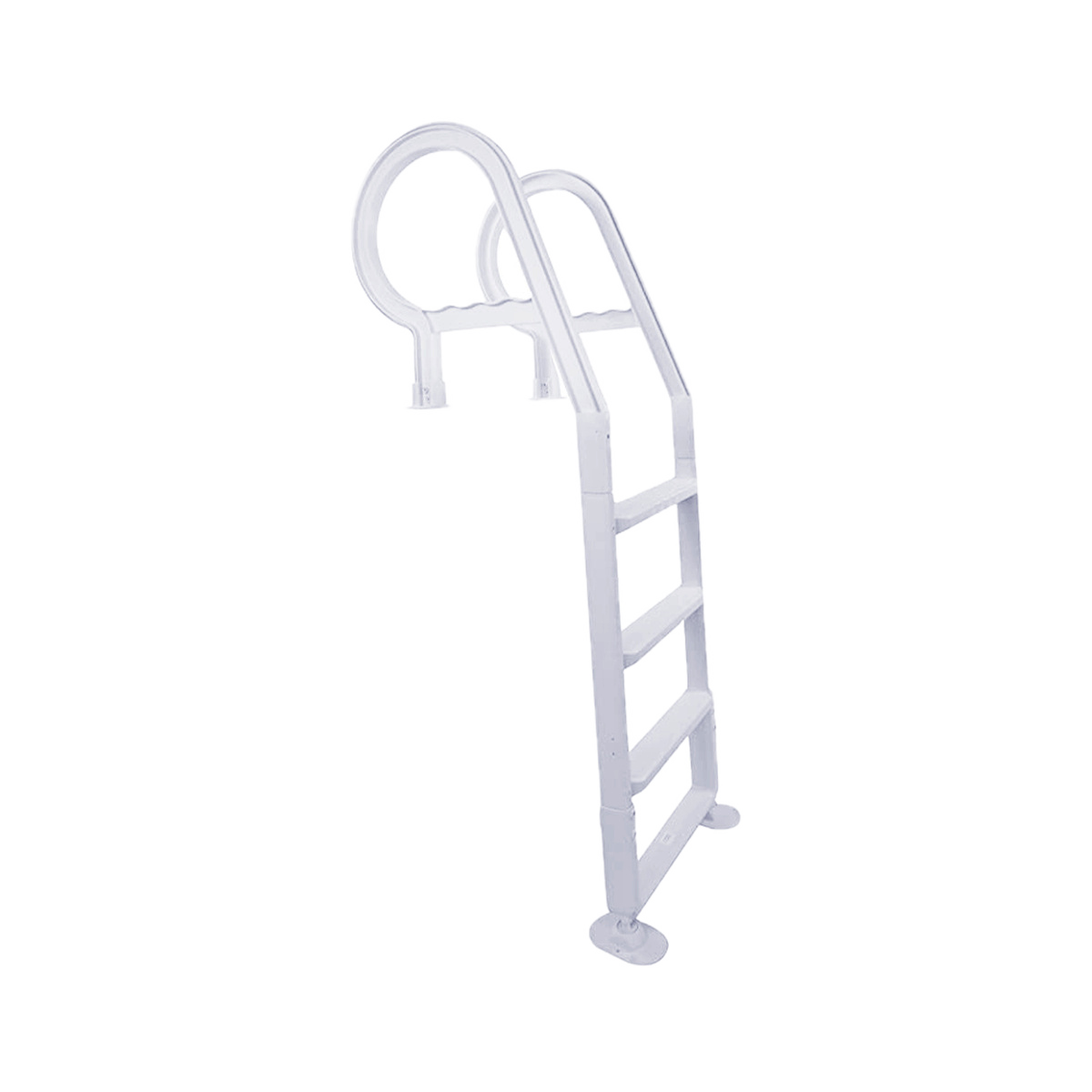Resin Above Ground Pool Deck Ladder (White)