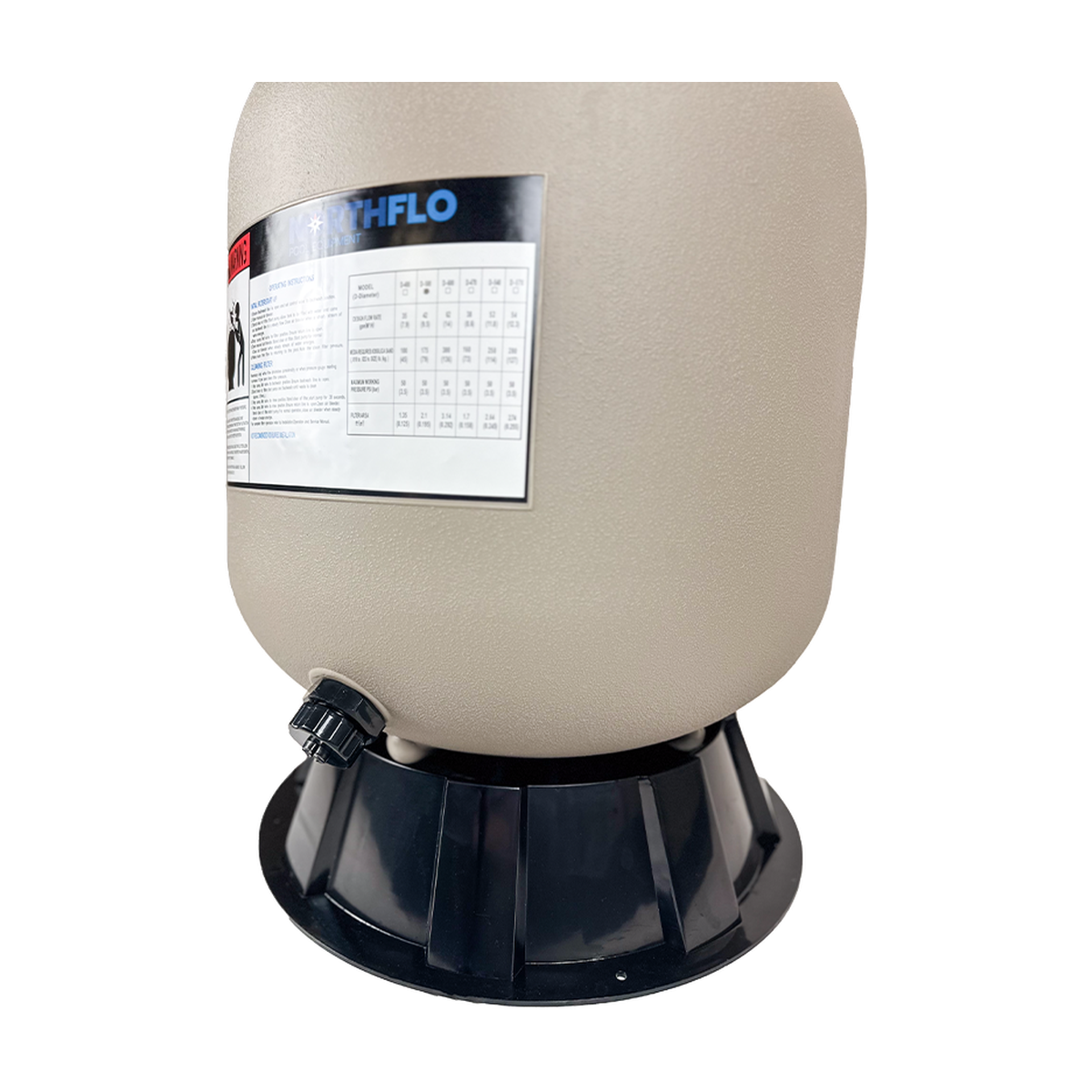 NorthFlo 24 Inch Sand Filter with 6 Way Valve