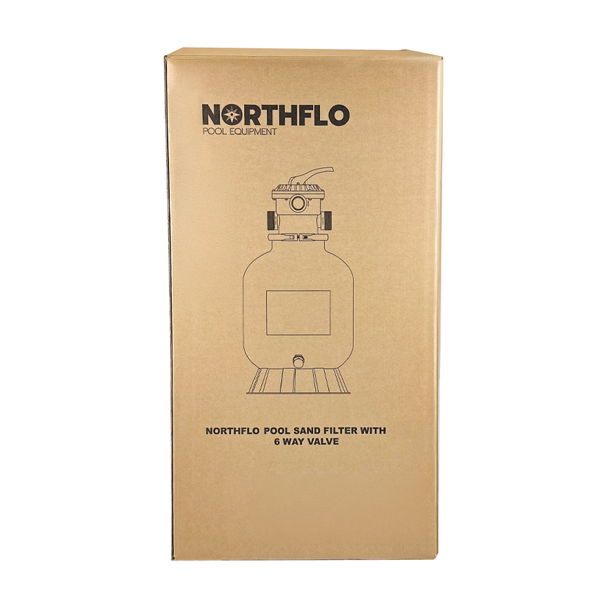 NorthFlo 24 Inch Sand Filter with 6 Way Valve