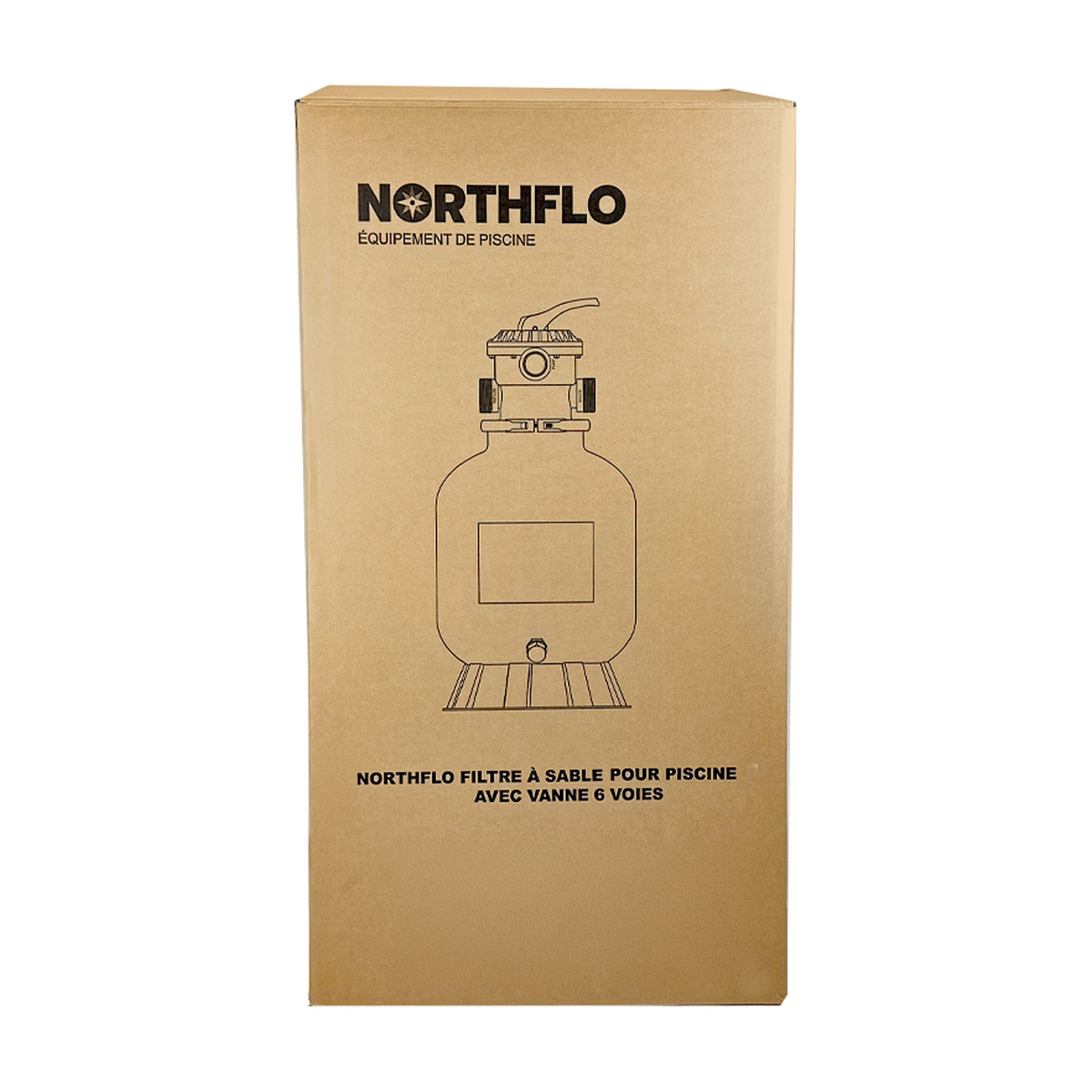 NorthFlo 24 Inch Sand Filter with 6 Way Valve