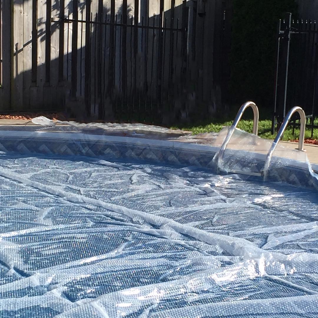16 x 32 ft Rectangle Clear Premium Solar Cover 11 mil
