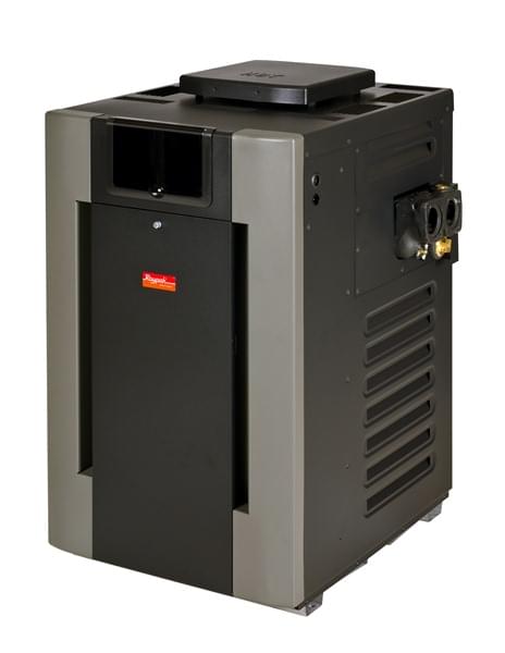 Raypak Digital 266,000 BTU Electronic Natural Gas Cupro Nickel Exchanger Heater with Riser
