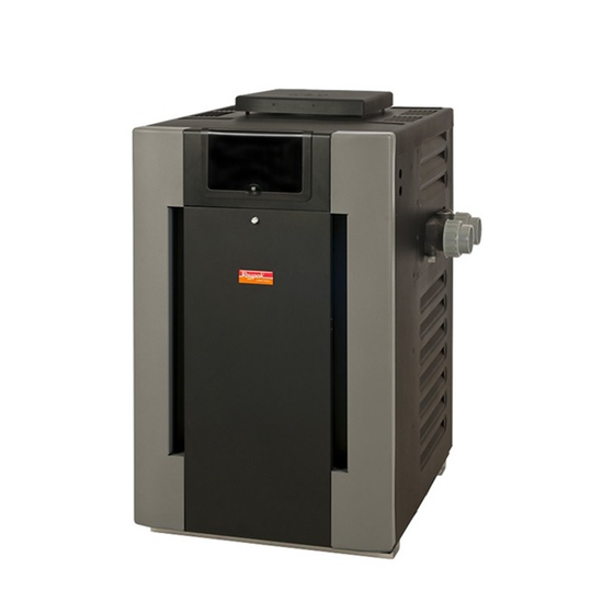 Raypak Digital 266,000 BTU Electronic Natural Gas Swimming Pool Heater with Riser